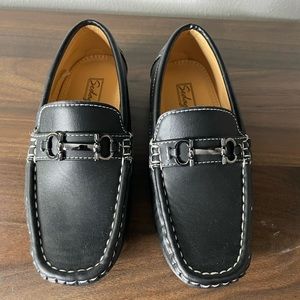 Sedgagatti Boys Black Slip On loafer Driving Shoes